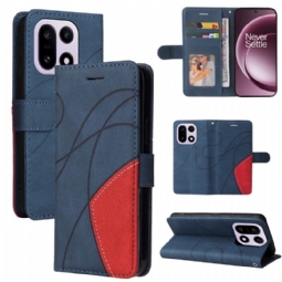 Nahkakotelo Oneplus 15 Kaksisävyinen Aaltokuvio