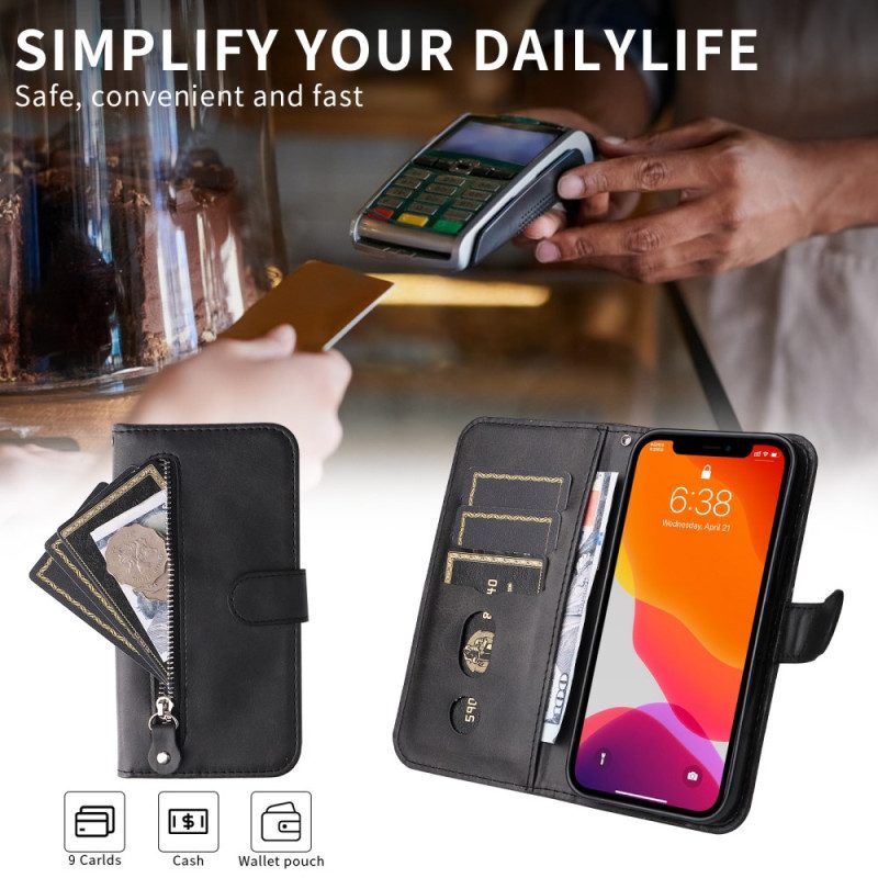 Nahkakotelo Oneplus 15 Vetoketjullinen Tasku