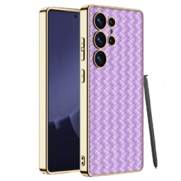 Case Samsung Galaxy S25 Ultra 5g Puhelinkuoret Kudottu Tekstuuri