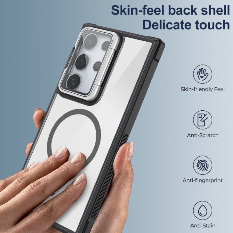 Case Samsung Galaxy S25 Ultra 5g Puhelinkuoret Magsafe-yhteensopiva Sisäänrakennetulla Jalustalla