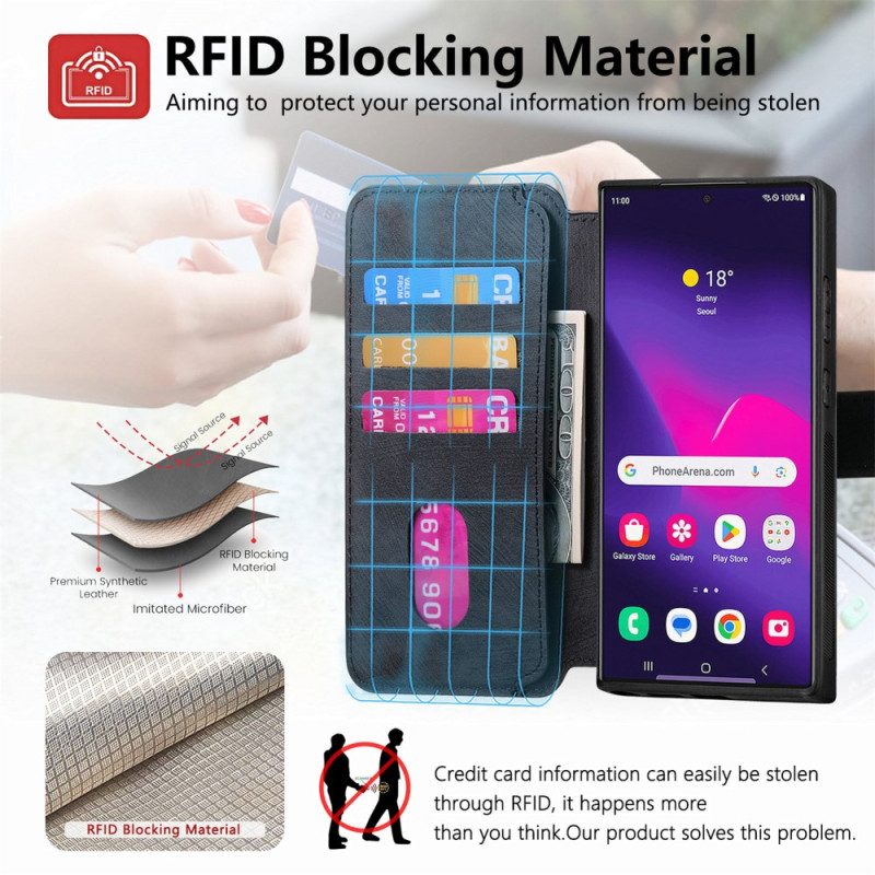 Kotelot Samsung Galaxy S25 Ultra 5g Irrotettava Magneettinen Rfid Caseneo -kotelo Suojakuori