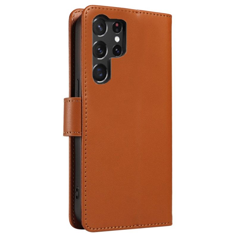 Kotelot Samsung Galaxy S25 Ultra 5g Rfid-nahkalompakko Hihnalla