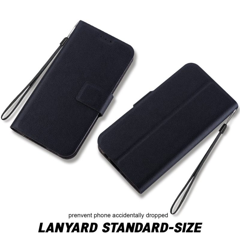 Kotelot Samsung Galaxy S25 Ultra 5g Yksivärinen Nahkakuvio Hihnalla