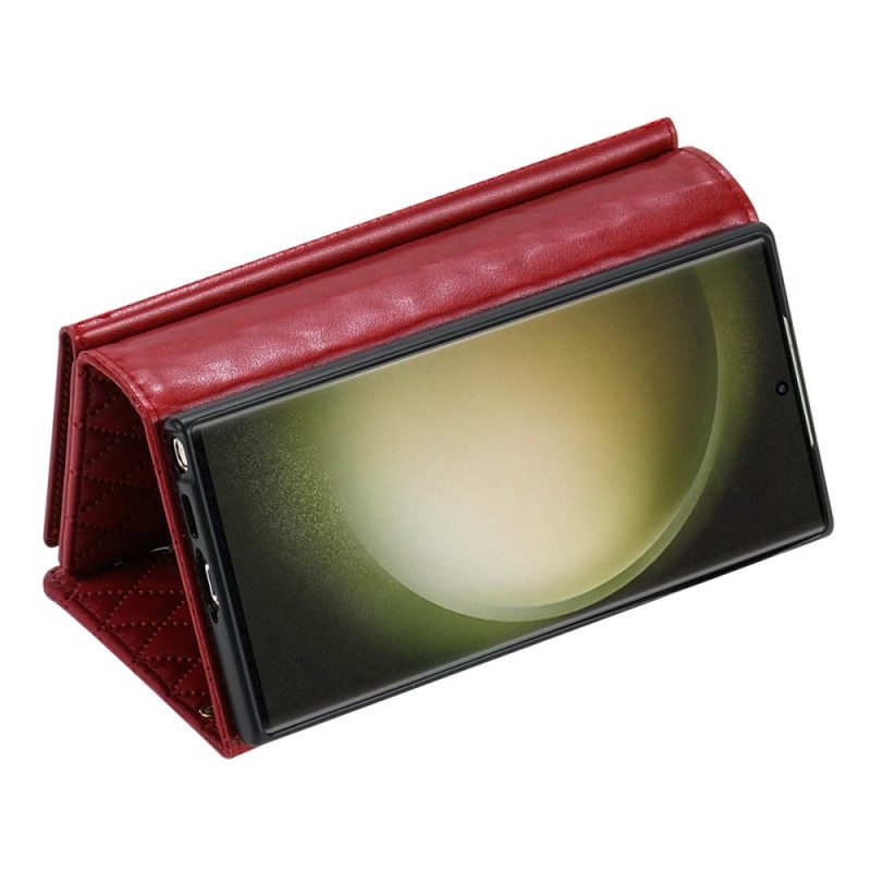 Kuoret Samsung Galaxy S25 Ultra 5g Tikattu Lompakko Olkahihnalla