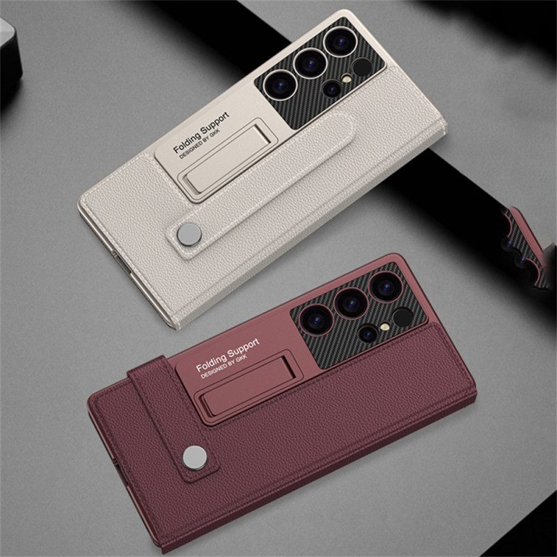 Kuori Samsung Galaxy S25 Ultra 5g Gkk-korttikotelolla Ja Jalustalla