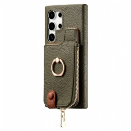 Kuori Samsung Galaxy S25 Ultra 5g Keinonahkainen Lompakko Suojakuori