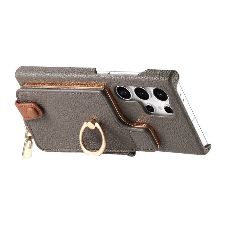 Kuori Samsung Galaxy S25 Ultra 5g Keinonahkainen Lompakko Suojakuori