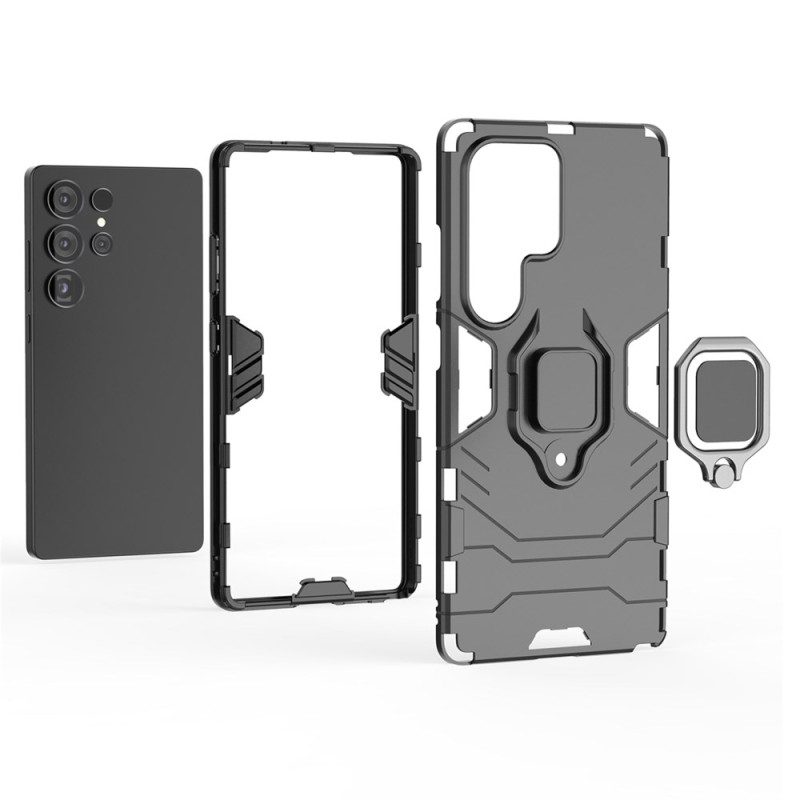 Kuori Samsung Galaxy S25 Ultra 5g Kestävä Sormuksenpidike Suojakuori