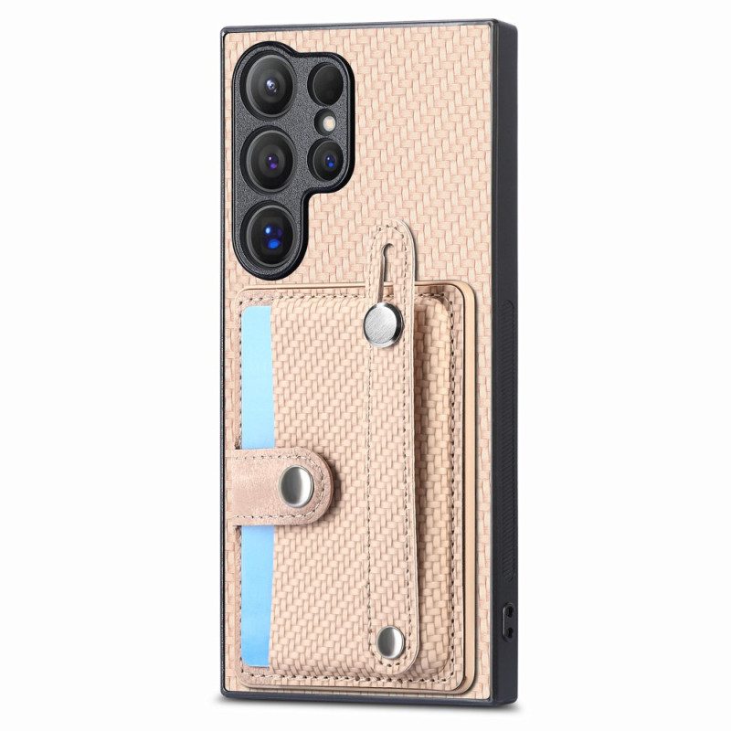 Kuori Samsung Galaxy S25 Ultra 5g Korttikotelo Ja Hihna-jalusta