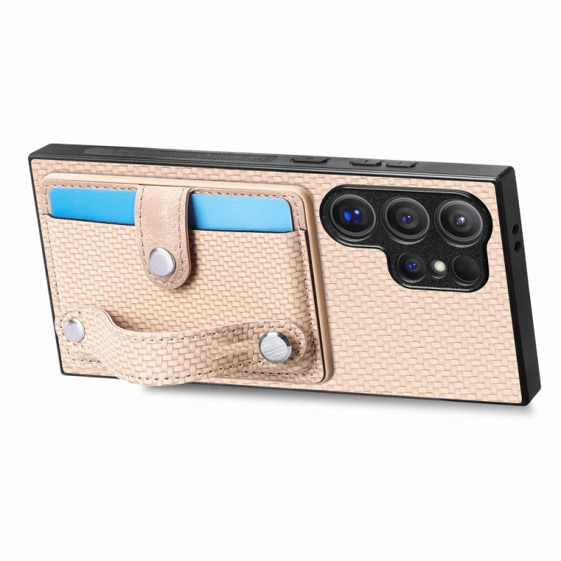 Kuori Samsung Galaxy S25 Ultra 5g Korttikotelo Ja Hihna-jalusta