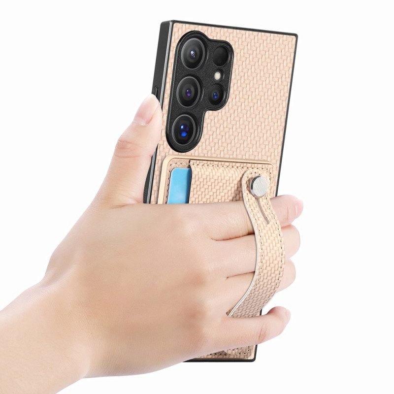 Kuori Samsung Galaxy S25 Ultra 5g Korttikotelo Ja Hihna-jalusta