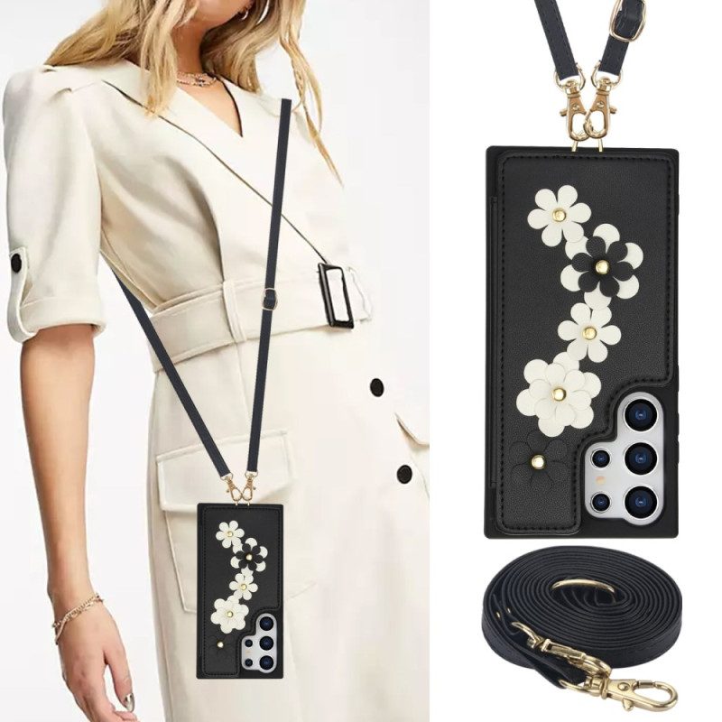 Kuori Samsung Galaxy S25 Ultra 5g Korttikotelo Narulla Ja Olkahihnalla