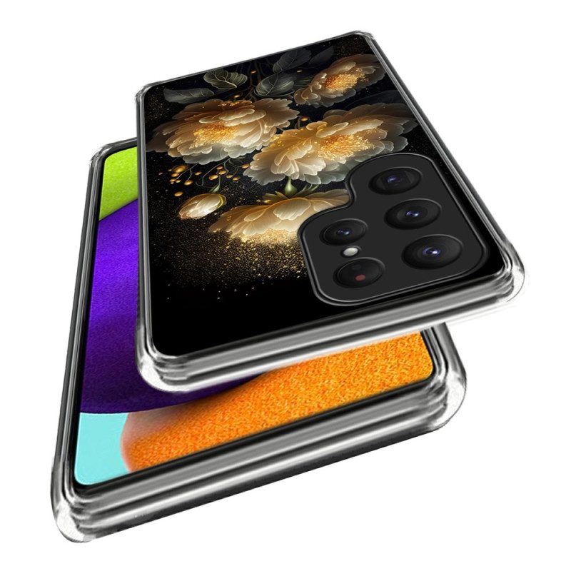 Kuori Samsung Galaxy S25 Ultra 5g Kultainen Pioni Suojakuori