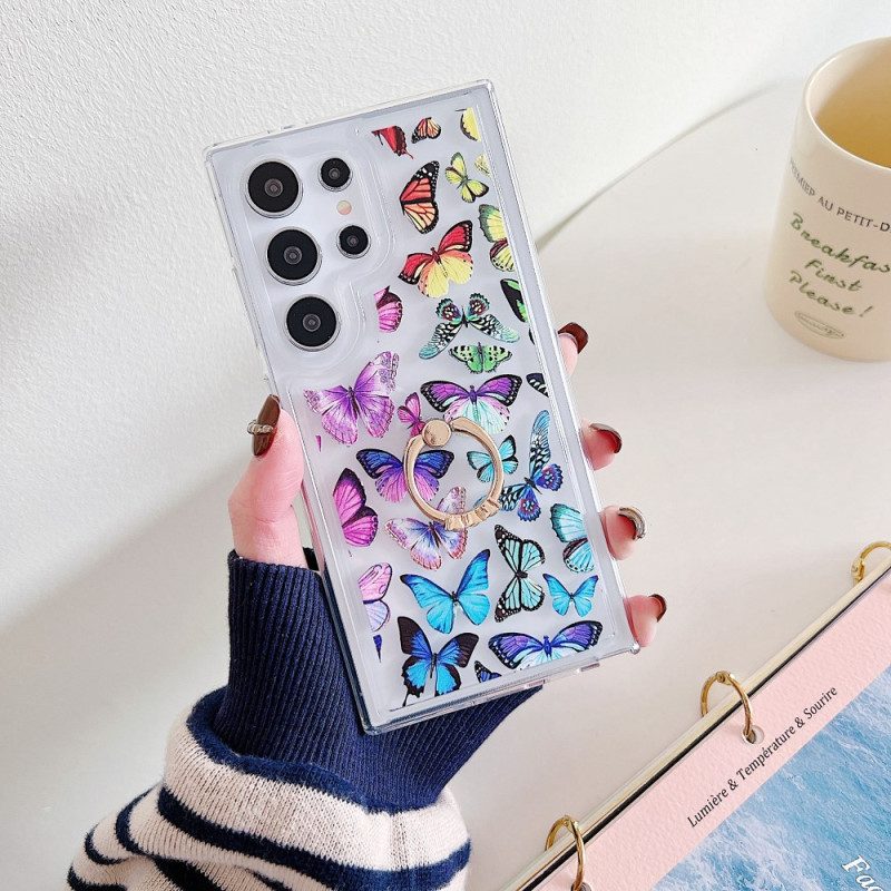 Kuori Samsung Galaxy S25 Ultra 5g Kuviollinen Sormusteline