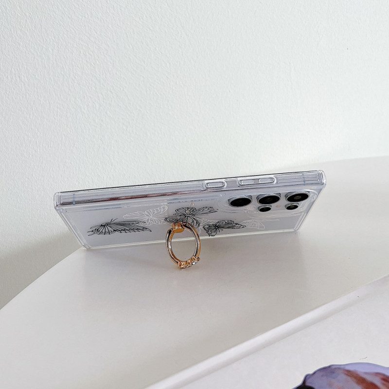 Kuori Samsung Galaxy S25 Ultra 5g Kuviollinen Sormusteline