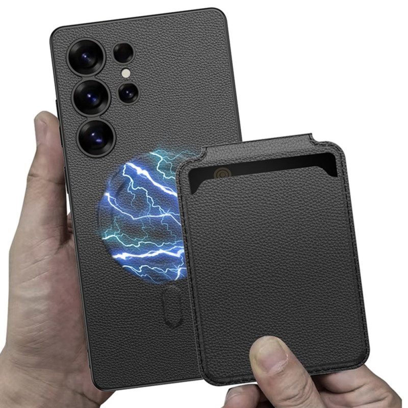 Kuori Samsung Galaxy S25 Ultra 5g Magsafe-yhteensopiva Korttikotelon Kanssa Suojakuori