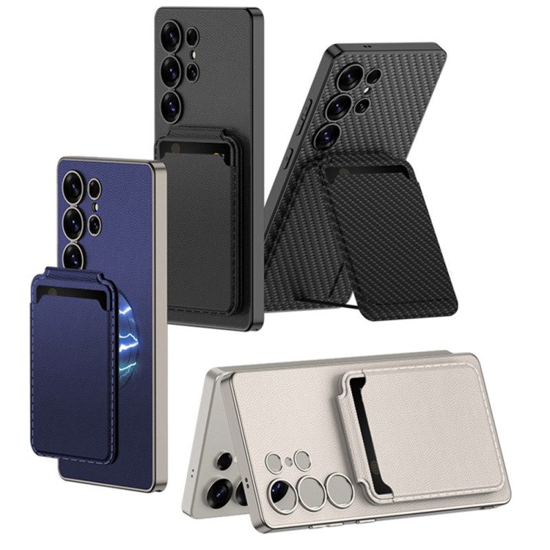 Kuori Samsung Galaxy S25 Ultra 5g Magsafe-yhteensopiva Korttikotelon Kanssa Suojakuori