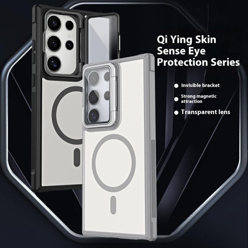 Kuori Samsung Galaxy S25 Ultra 5g Magsafe-yhteensopiva Mattapintainen Sormenjälkiä Hylkivä Muotoilu Jalustalla