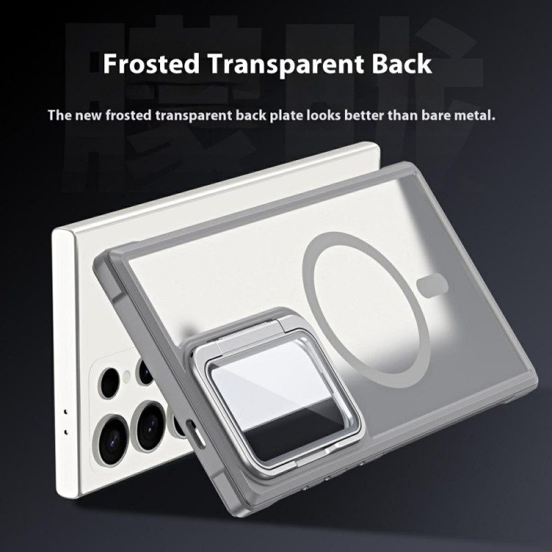 Kuori Samsung Galaxy S25 Ultra 5g Magsafe-yhteensopiva Mattapintainen Sormenjälkiä Hylkivä Muotoilu Jalustalla