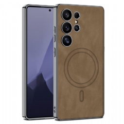 Kuori Samsung Galaxy S25 Ultra 5g Matta Keinonahka Yhteensopiva Magsafen Kanssa Suojakuori