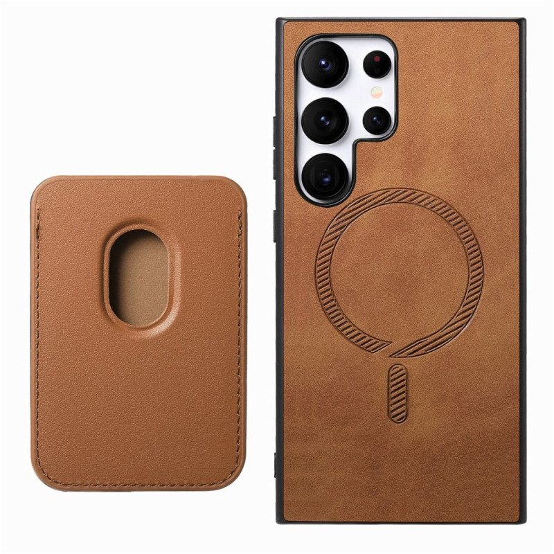 Kuori Samsung Galaxy S25 Ultra 5g Mokkanahkainen Irrotettava Magneettikorttikotelo