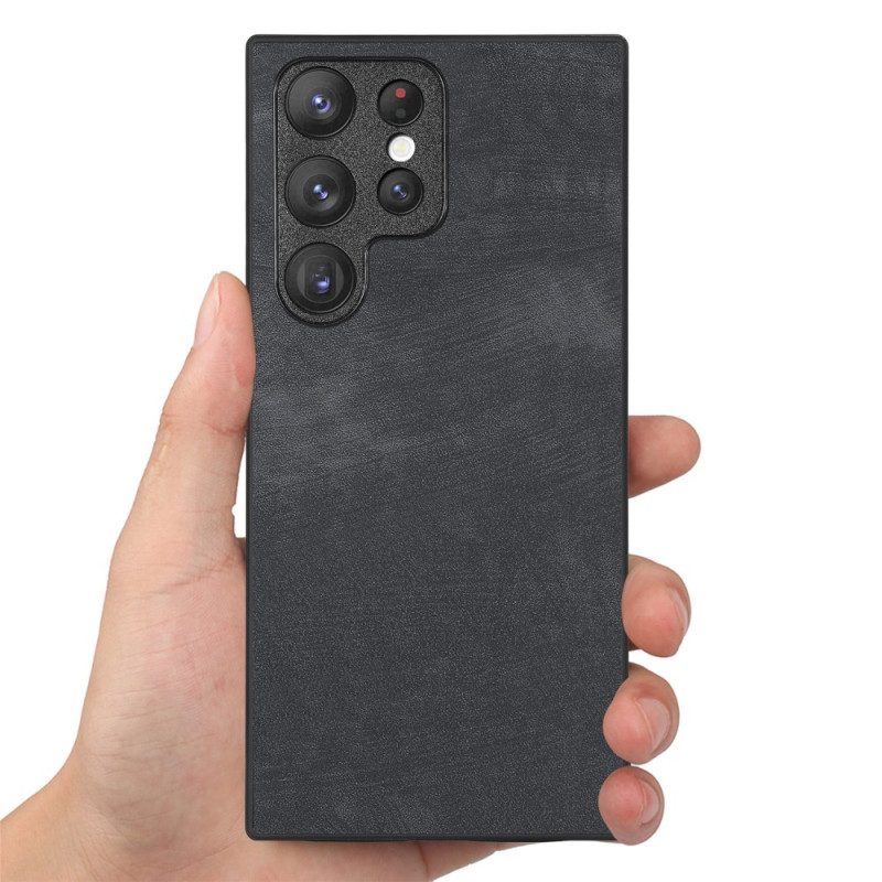 Kuori Samsung Galaxy S25 Ultra 5g Mokkanahkatyylinen