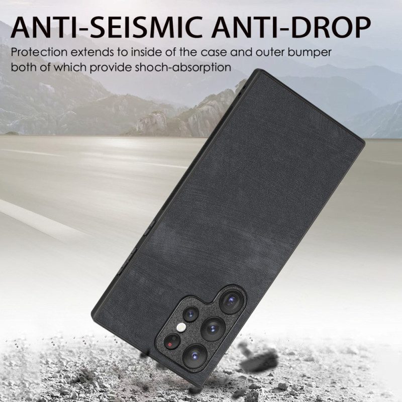 Kuori Samsung Galaxy S25 Ultra 5g Mokkanahkatyylinen