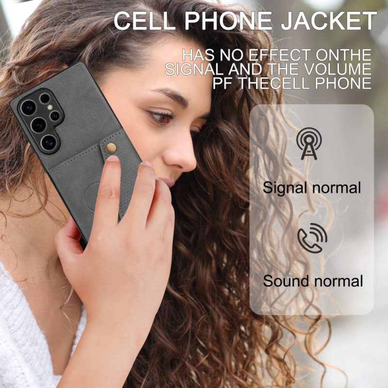 Kuori Samsung Galaxy S25 Ultra 5g Retrotyylinen Korttikotelo