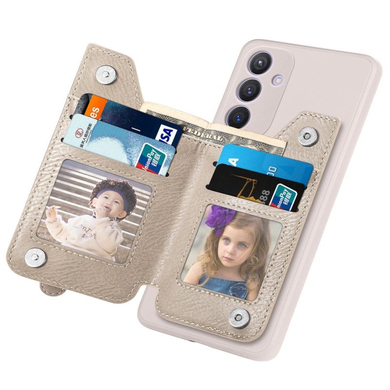 Kuori Samsung Galaxy S25 Ultra 5g Toiminnallinen Korttikotelo Ja Jalusta Suojakuori