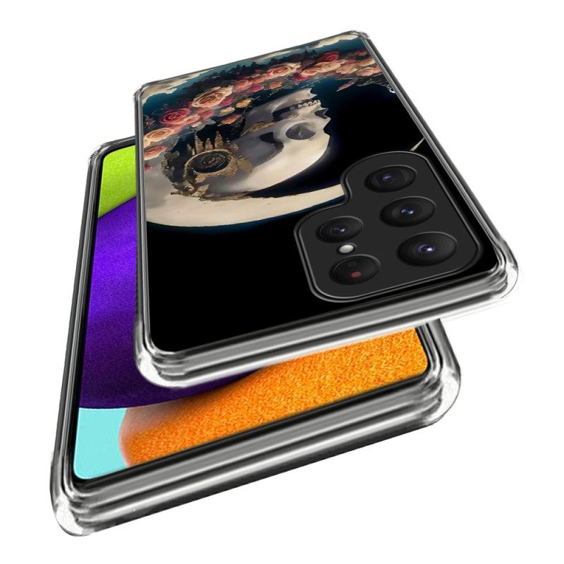 Kuori Samsung Galaxy S25 Ultra 5g Vaaleanpunainen Pääkallo