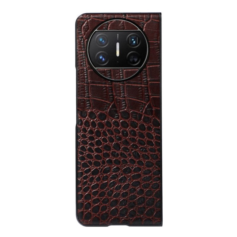 Case Huawei Mate X3 Puhelinkuoret Aitoa Krokotiilinnahkaa