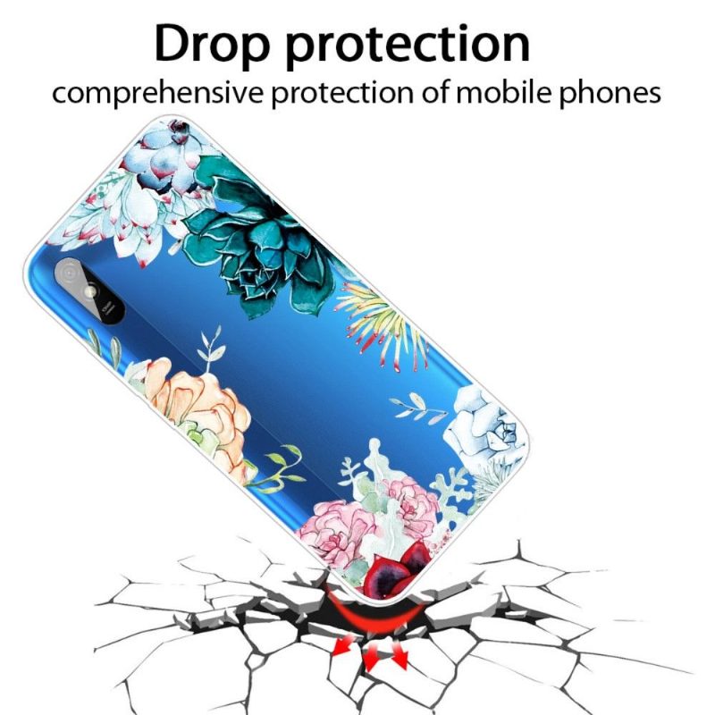 Kuori Xiaomi Redmi 9A Suojakuori Kukkalajike