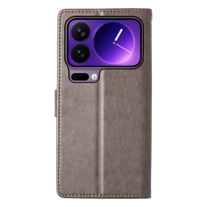 Kotelot Xiaomi 17 Pro Kukkakuvioinen Perhoskuvio