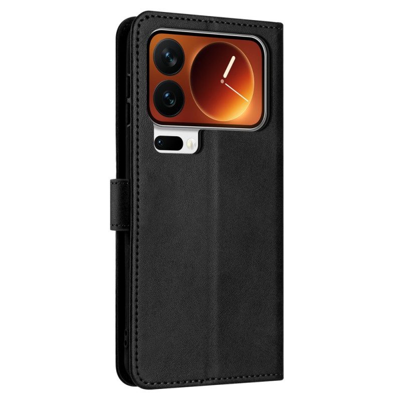 Kotelot Xiaomi 17 Pro Nahkakuvio Ja Nauha Suojakuori