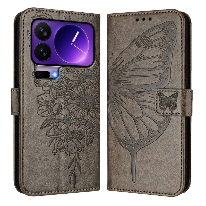 Kotelot Xiaomi 17 Pro Perhosremmikuvio