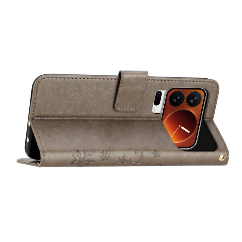 Kotelot Xiaomi 17 Pro Puhelinkuoret Perhosia Ja Kukkia