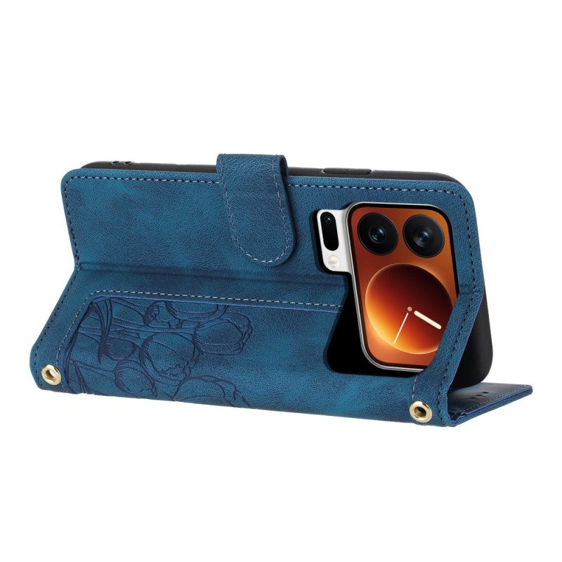 Kotelot Xiaomi 17 Pro Puhelinkuoret Tulppaanikuvioinen Lompakko