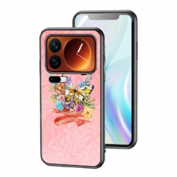 Kuori Xiaomi 17 Pro Karkaistusta Lasista Valmistettu Perhoskuvio