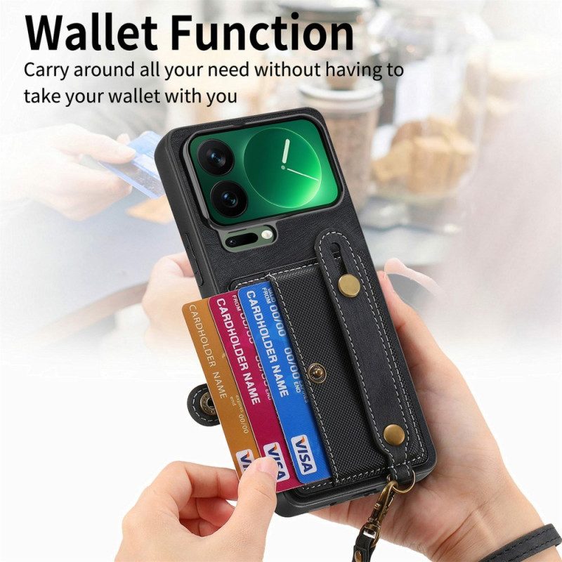 Kuori Xiaomi 17 Pro Korttipidike Ja Jalustan Tukijalka