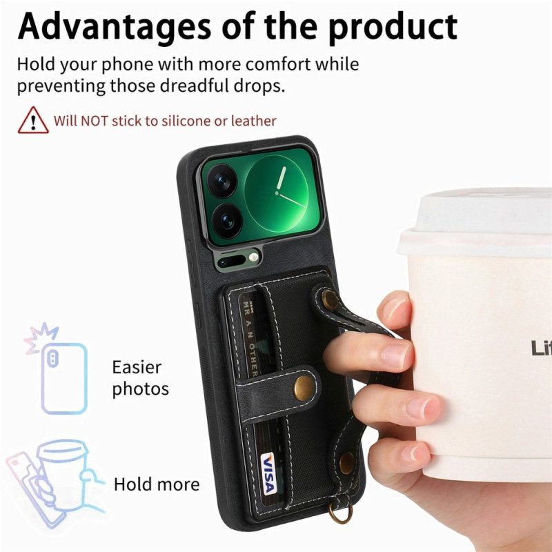 Kuori Xiaomi 17 Pro Korttipidike Ja Jalustan Tukijalka