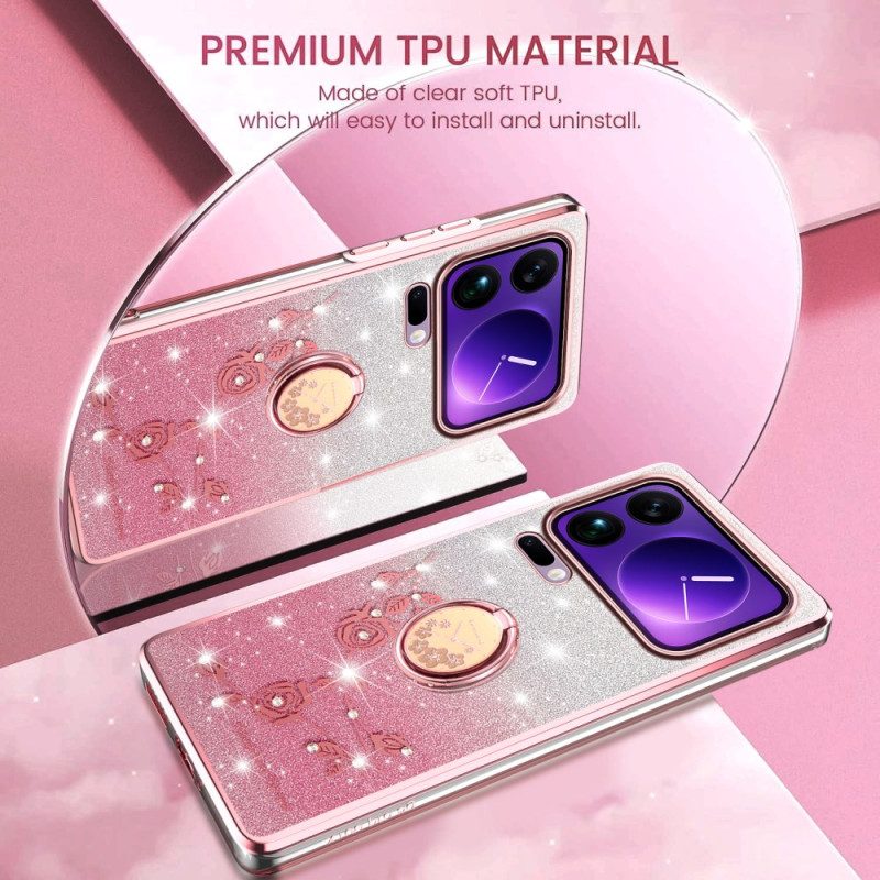 Kuori Xiaomi 17 Pro Sormusteline Strasseilla