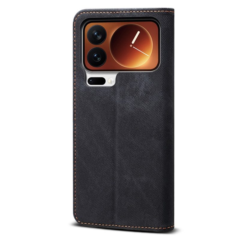 Nahkakotelo Xiaomi 17 Pro Farkkutyylinen