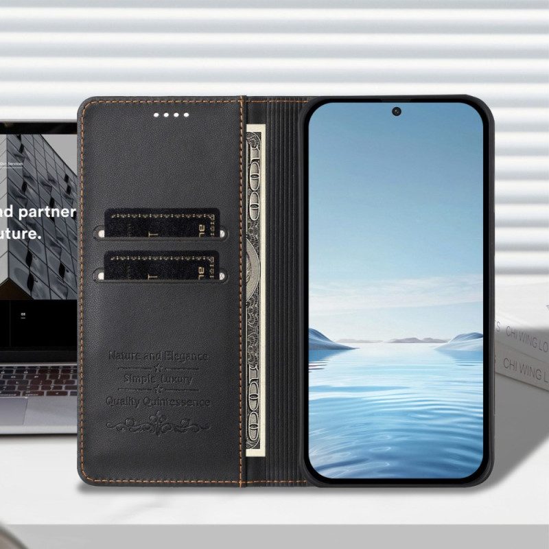 Nahkakotelo Xiaomi 17 Pro Magneettinen Suljin Ja Rfid-suojaus