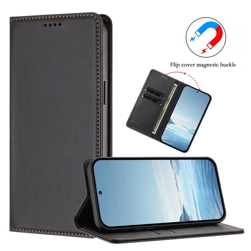 Nahkakotelo Xiaomi 17 Pro Magneettinen Suljin Ja Rfid-suojaus