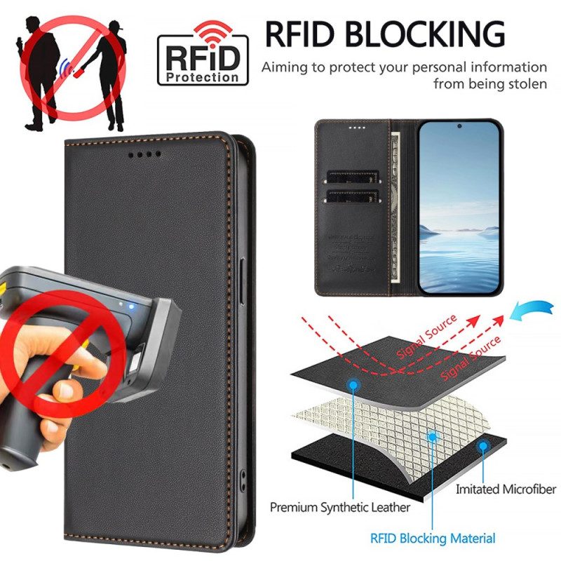 Nahkakotelo Xiaomi 17 Pro Magneettinen Suljin Ja Rfid-suojaus