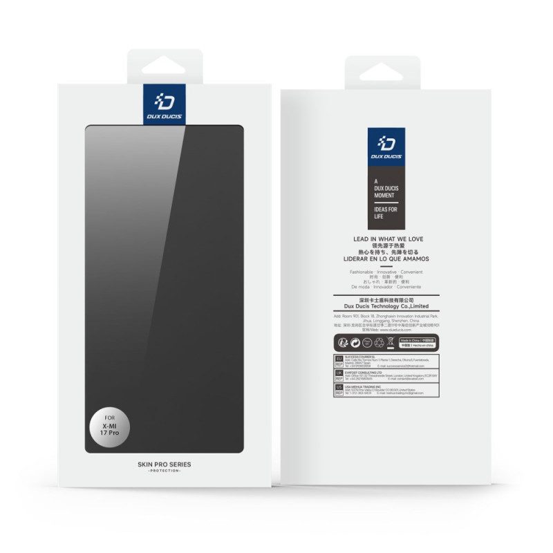 Nahkakotelo Xiaomi 17 Pro Skin Pro -sarjan Dux Ducis