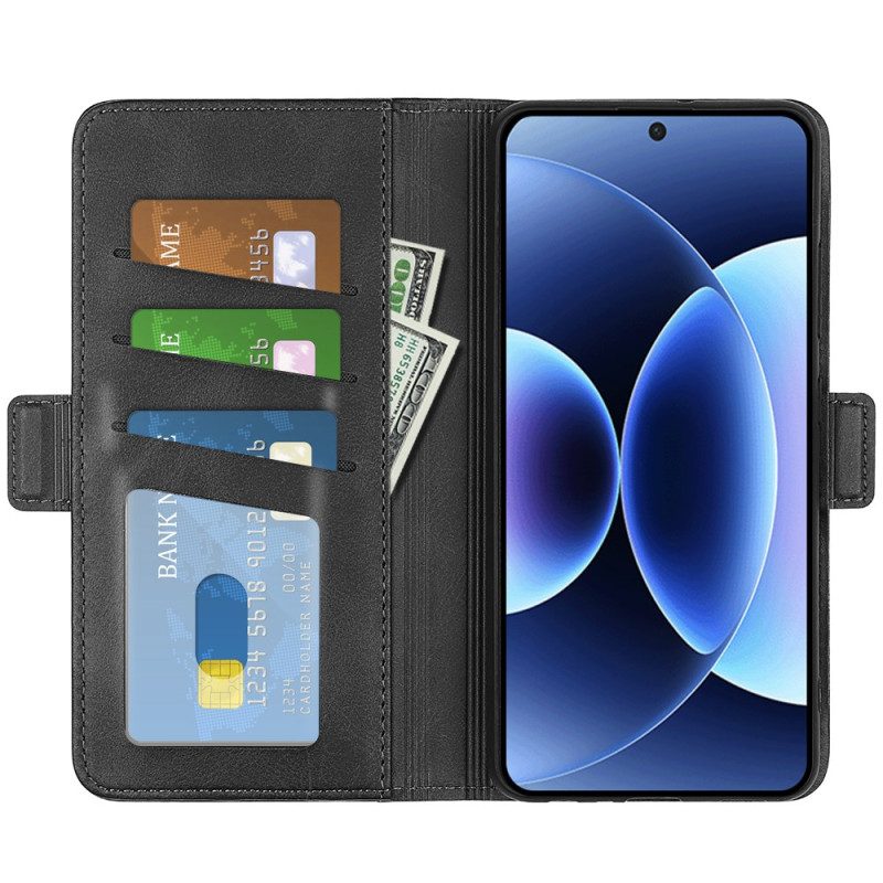 Nahkakotelo Xiaomi 17 Pro Tuplakiinnitys