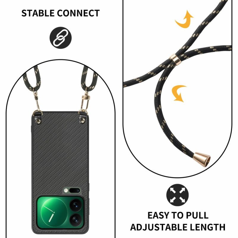 Puhelinkuoret Xiaomi 17 Pro Hiilikuitukuvio