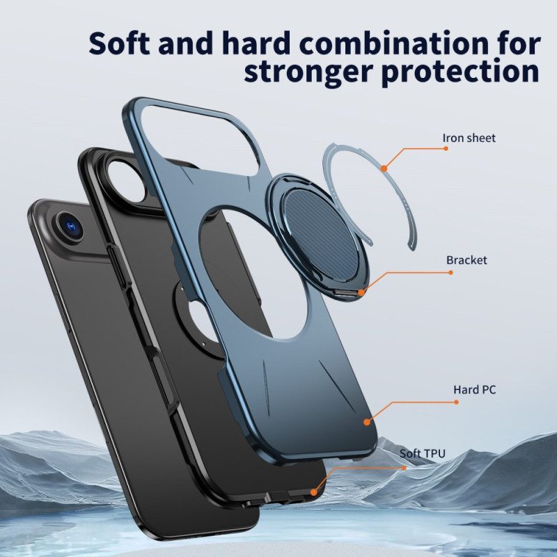 Case iPhone Air Puhelinkuoret Magsafe Metallisella Tyylillä Pyörivällä Pidikkeellä