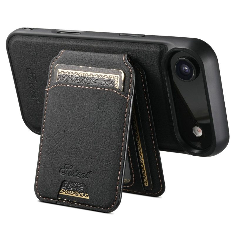 Kuori iPhone Air Magsafe-yhteensopiva Jalustan Ja Irrotettavan Korttikotelon Kanssa Suojakuori